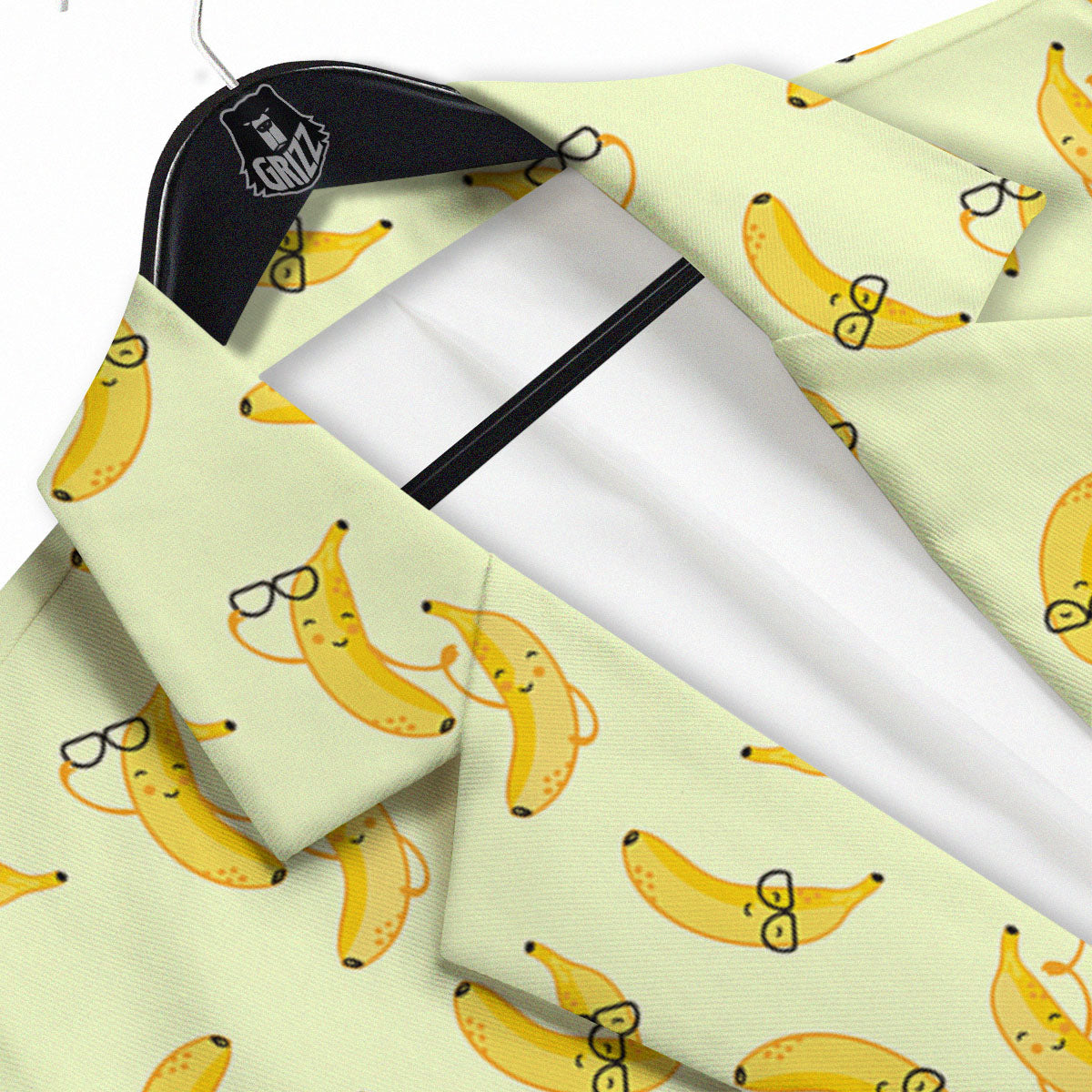 Banana Cute Print Pattern Men's Sport Coat-grizzshop