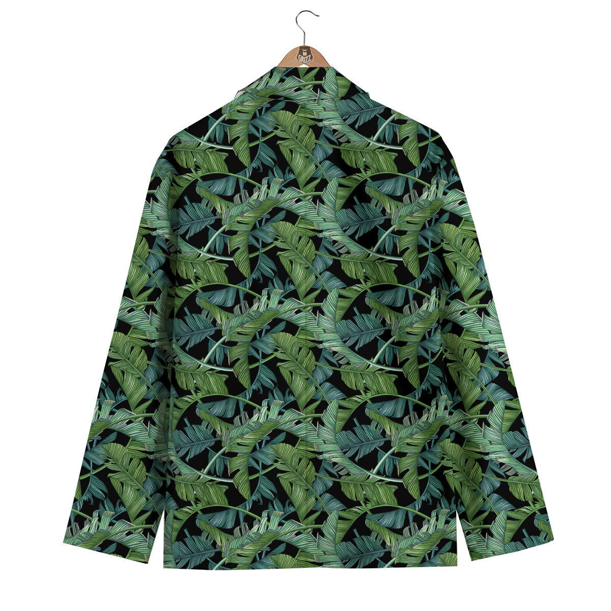 Banana Leaf Print Pattern Men's Blazer-grizzshop