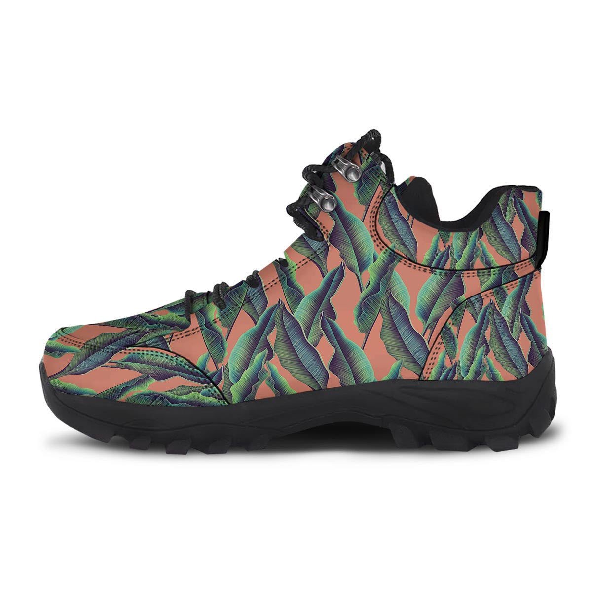 Banana Leaf Tropical Print Pattern Hiking Shoes-grizzshop