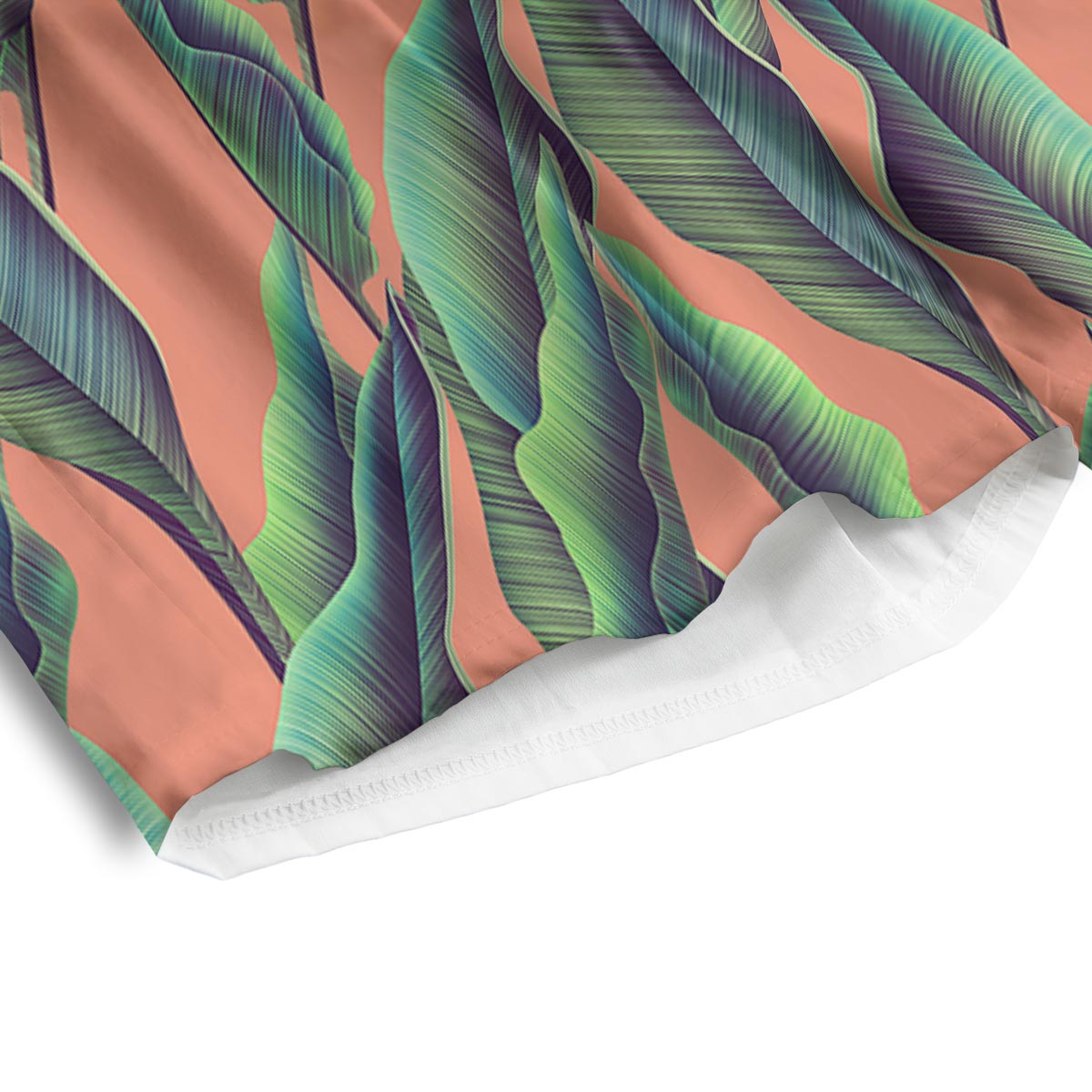 Banana Leaf Tropical Print Pattern Men's Athletic Shorts