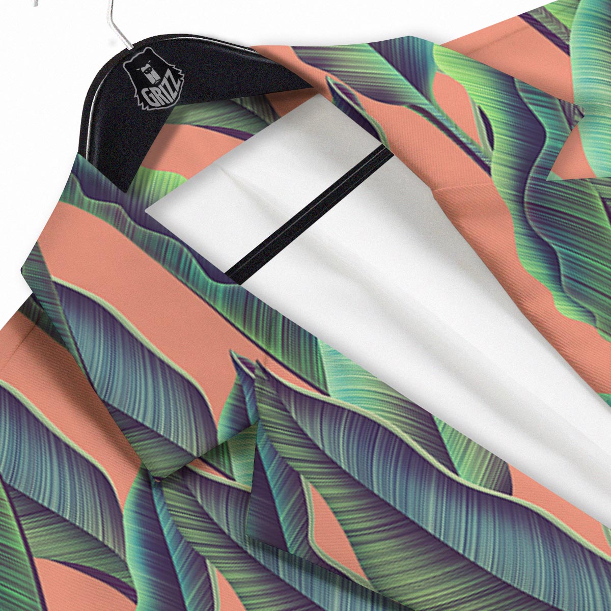 Banana Leaf Tropical Print Pattern Men's Sport Coat-grizzshop