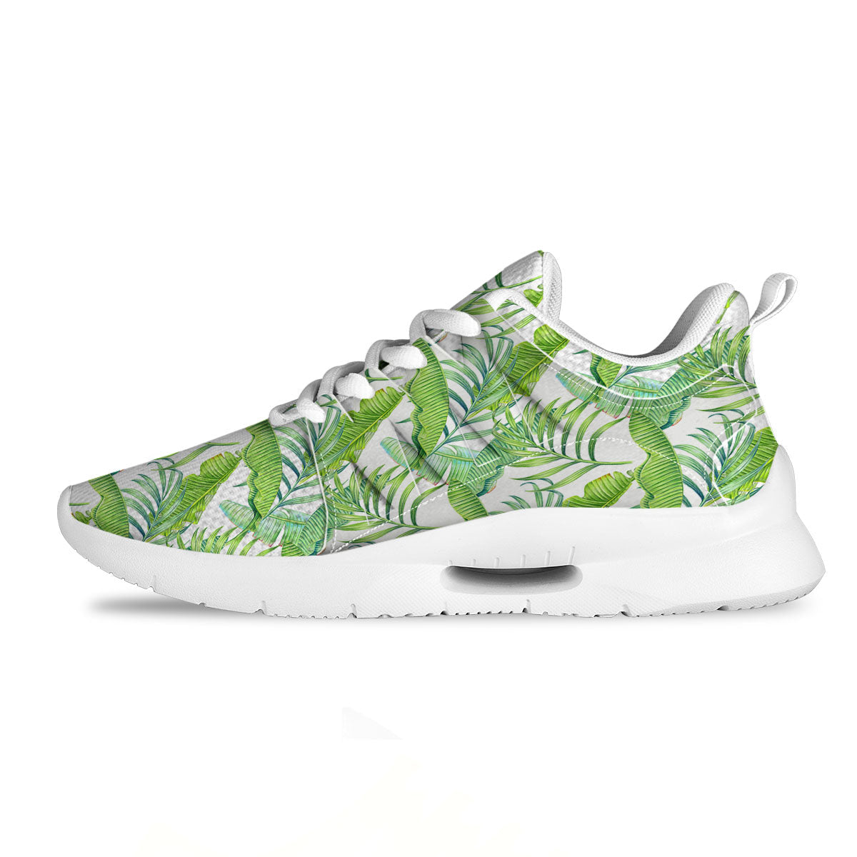 Banana Leave Palm Tree Print Pattern Tennis Shoes-grizzshop