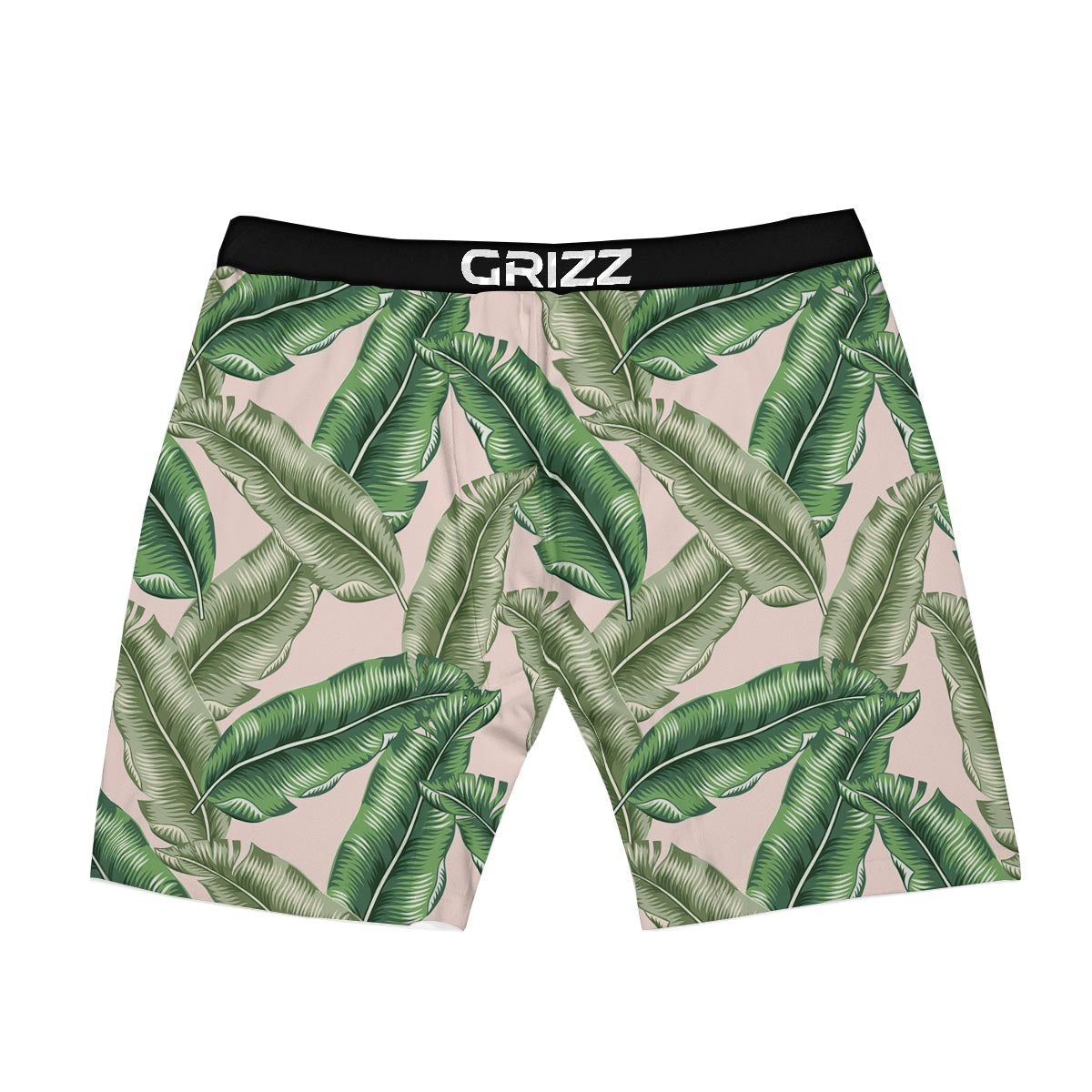 Banana Leaves Tropical Print Pattern Boxer Briefs-grizzshop