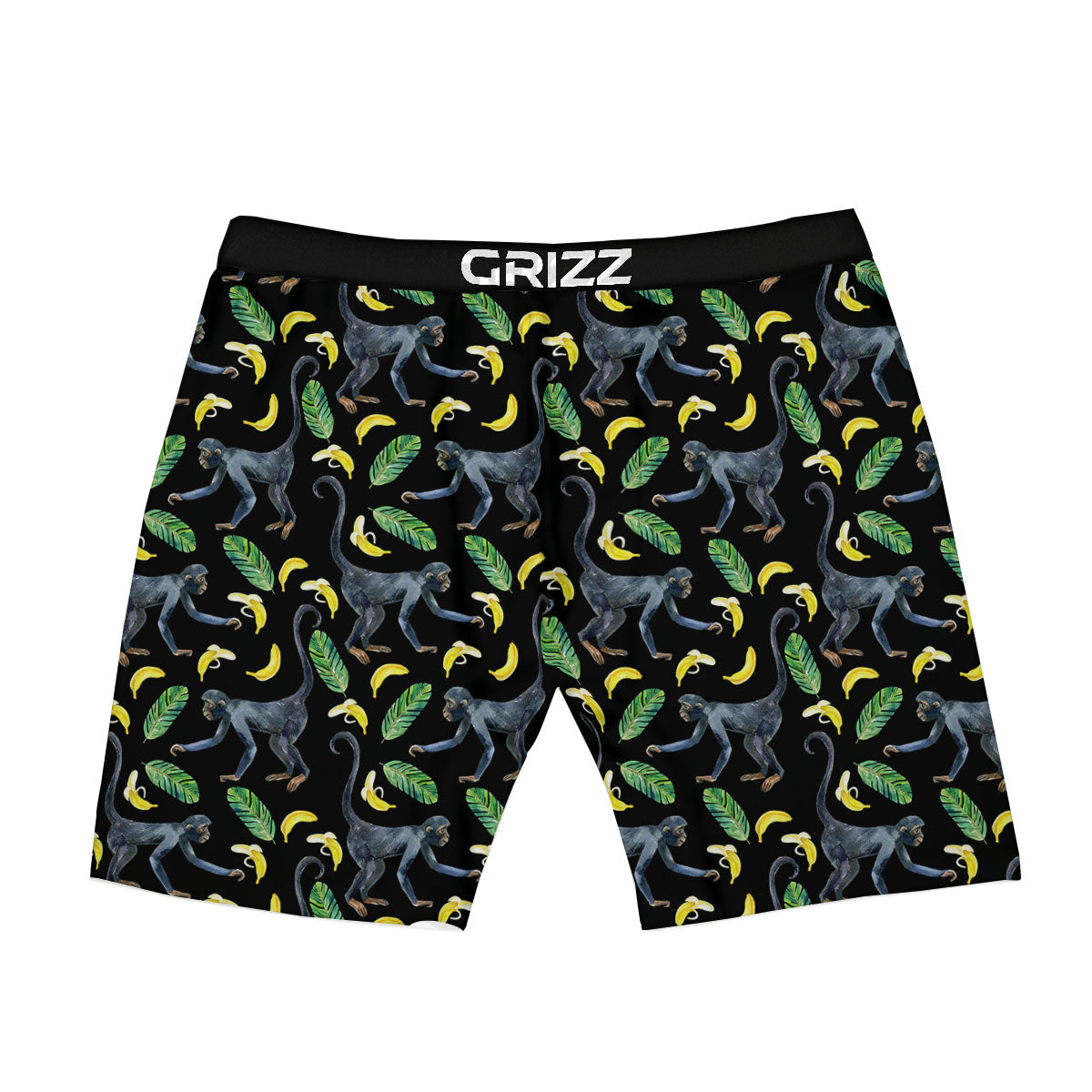 Banana Monkey Pattern Pattern Boxer Briefs-grizzshop