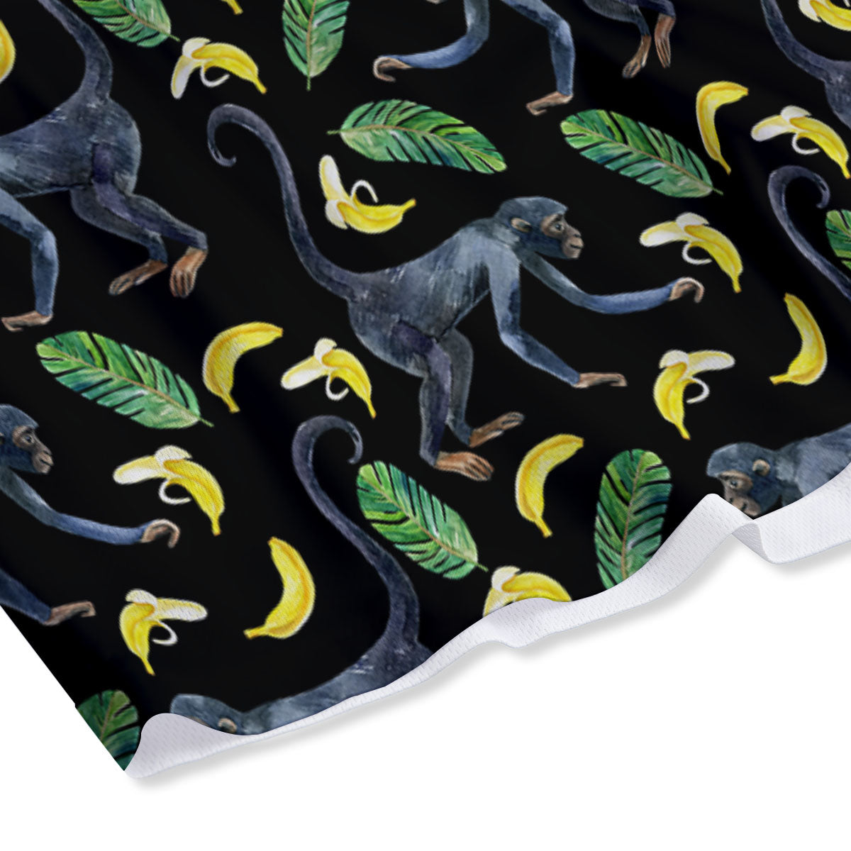 Banana Monkey Pattern Pattern Mesh Shorts