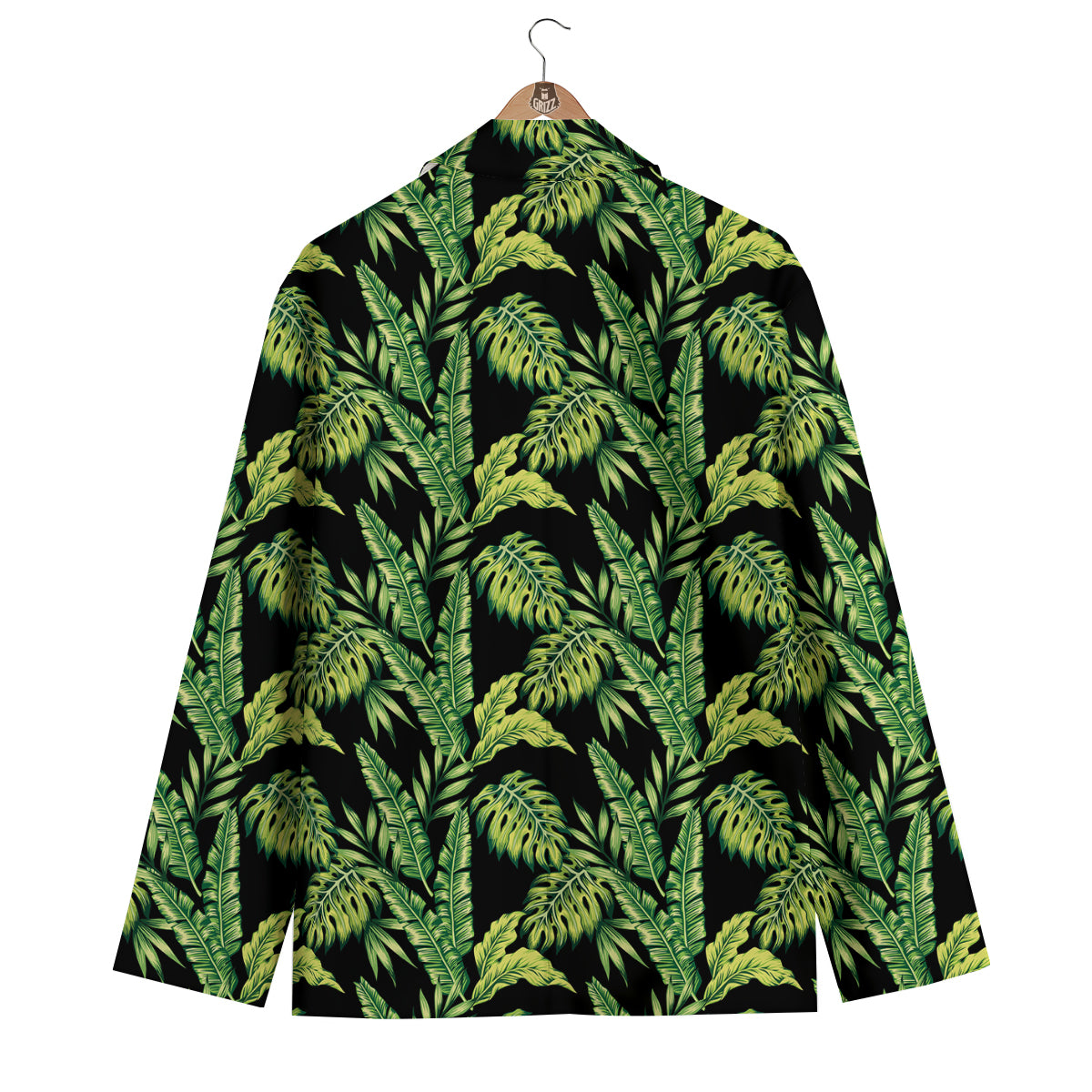 Banana Palm Leaf Print Pattern Men's Blazer-grizzshop
