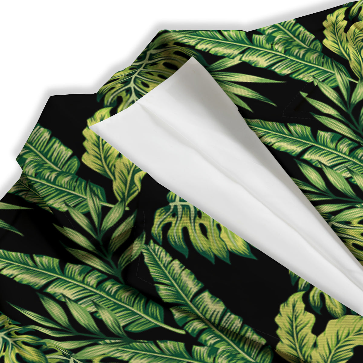 Banana Palm Leaf Print Pattern Women's Blazer-grizzshop