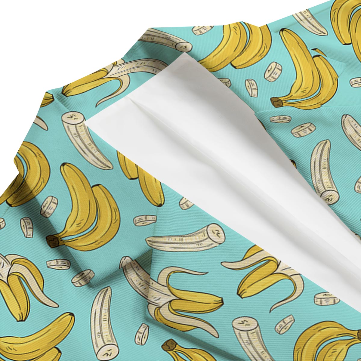 Banana Pattern Print Men's Blazer-grizzshop