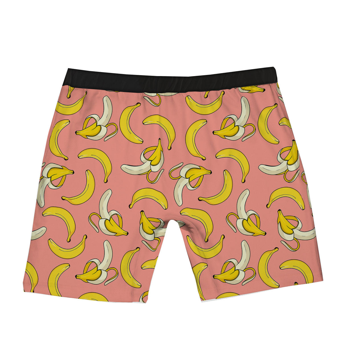 Banana Pink Print Pattern Boxer Briefs-grizzshop