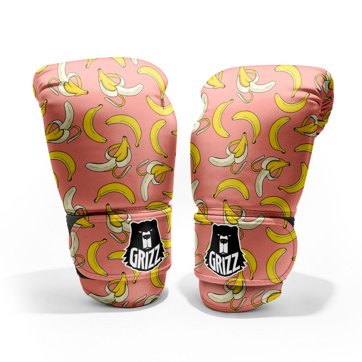 Banana Pink Print Pattern Pro Boxing Glove