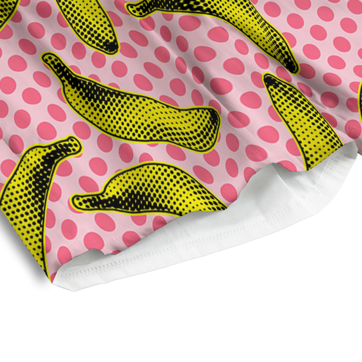 Banana Polka Dot Print Pattern Men's Athletic Shorts