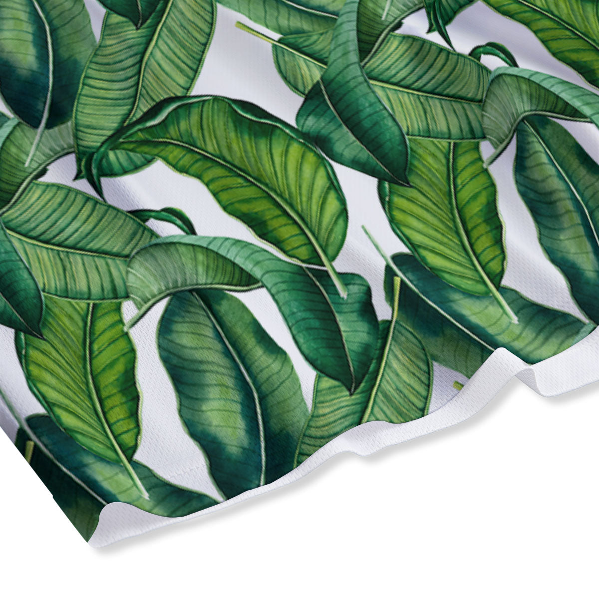 Banana Tropical Green Print Pattern Mesh Shorts-grizzshop