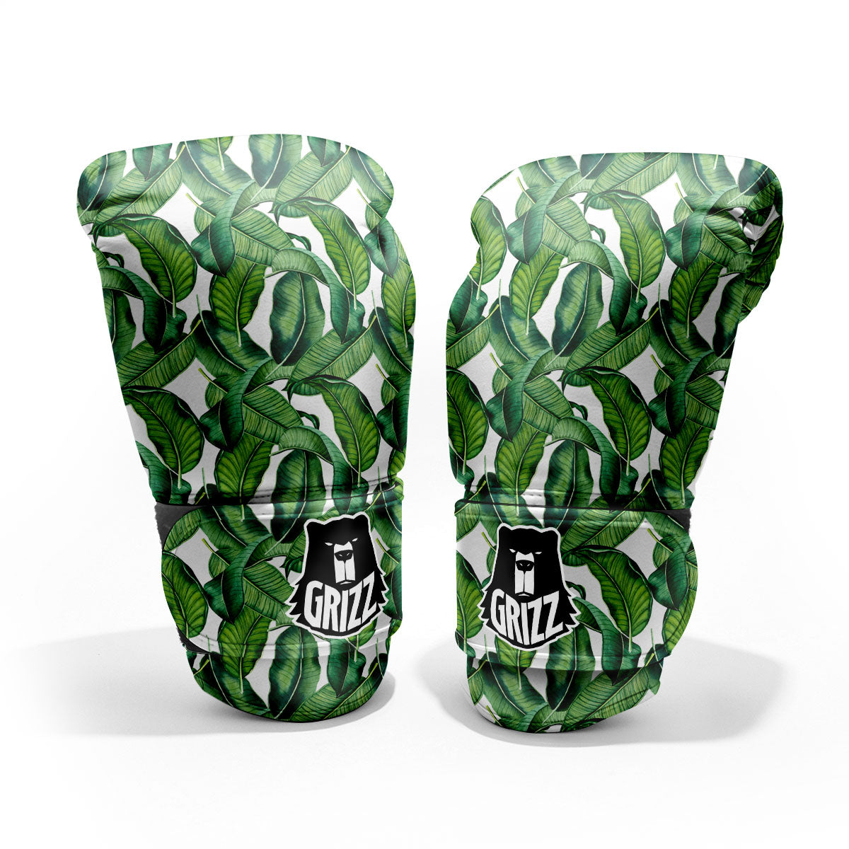 Banana Tropical Green Print Pattern Pro Boxing Glove