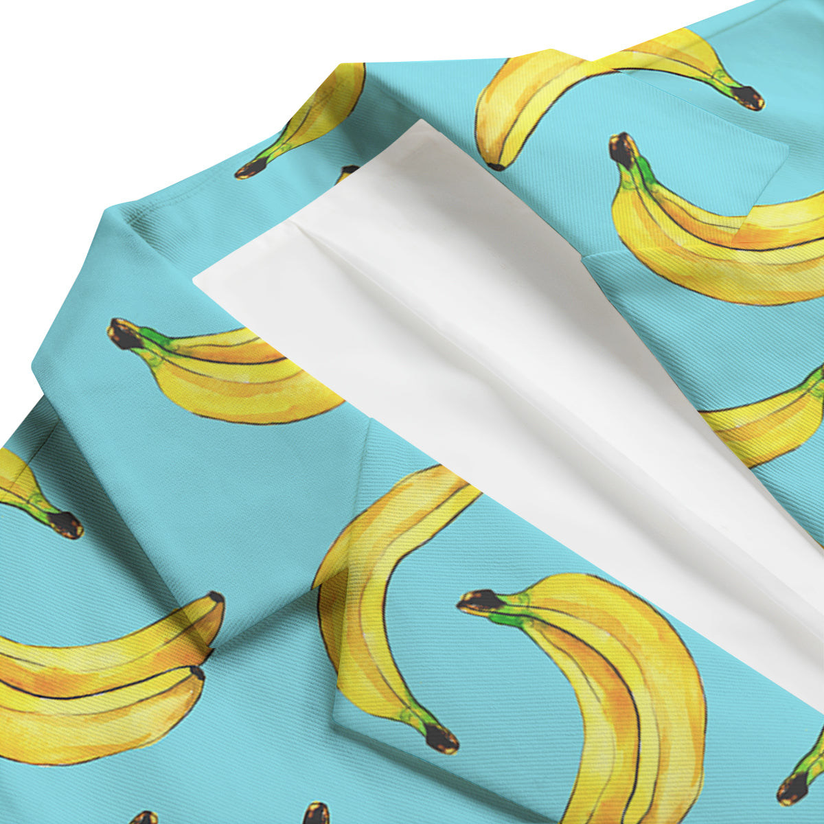 Banana Watercolor Print Pattern Men's Blazer-grizzshop