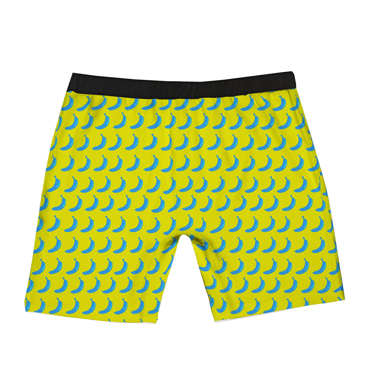 Banana Yellow And Blue Print Pattern Boxer Briefs-grizzshop