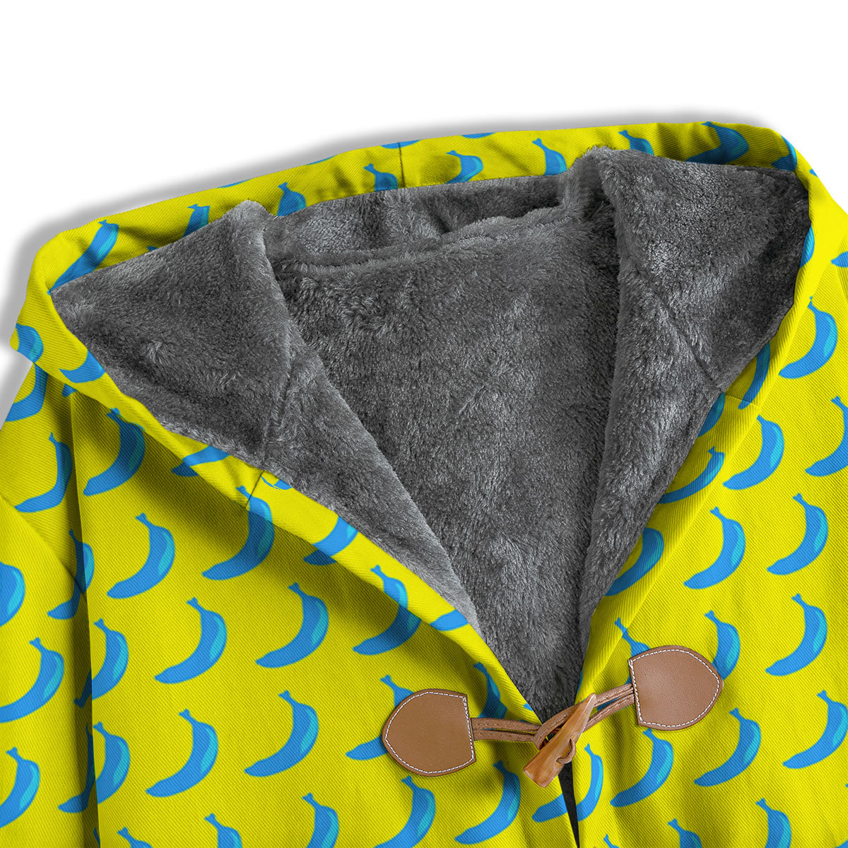 Banana Yellow And Blue Print Pattern Men's Windbreaker Jacket-grizzshop