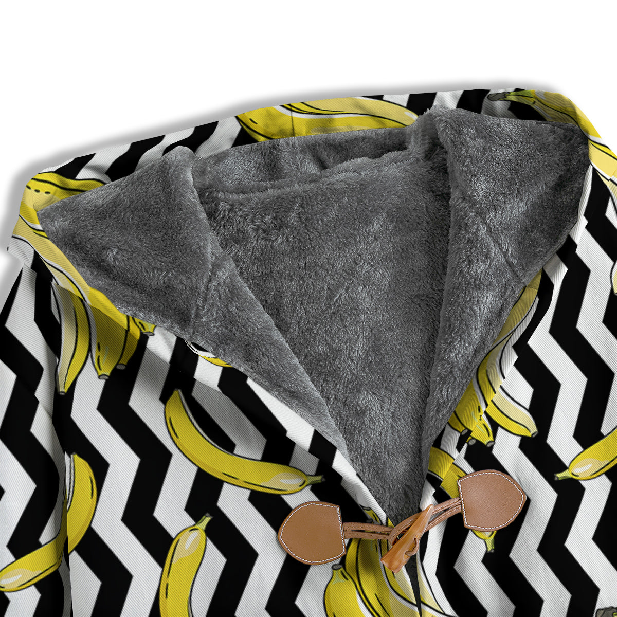Banana Zigzag Print Pattern Men's Windbreaker Jacket-grizzshop