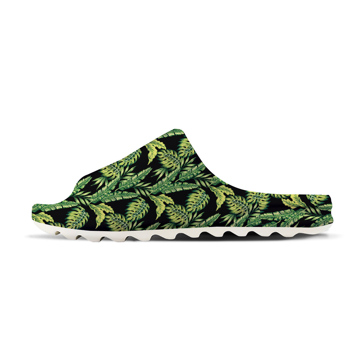Banana Palm Leaf Print Pattern Sandals-grizzshop