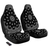 Bandana Black Paisley Print Car Seat Covers-grizzshop