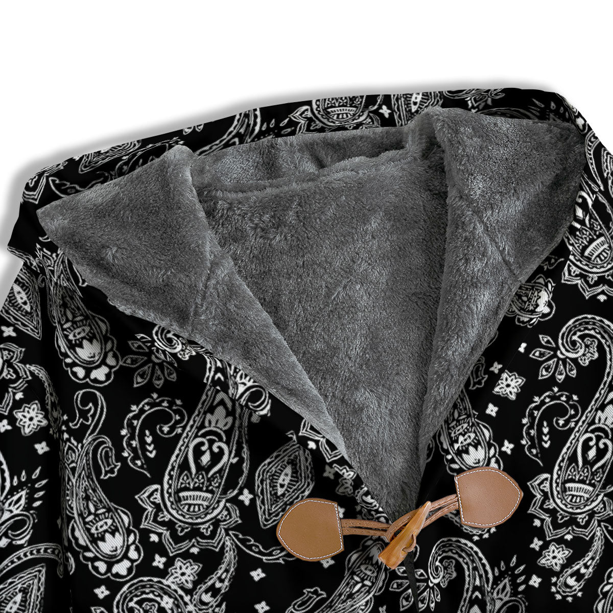 Bandana Black Paisley Print Pattern Men's Windbreaker Jacket-grizzshop