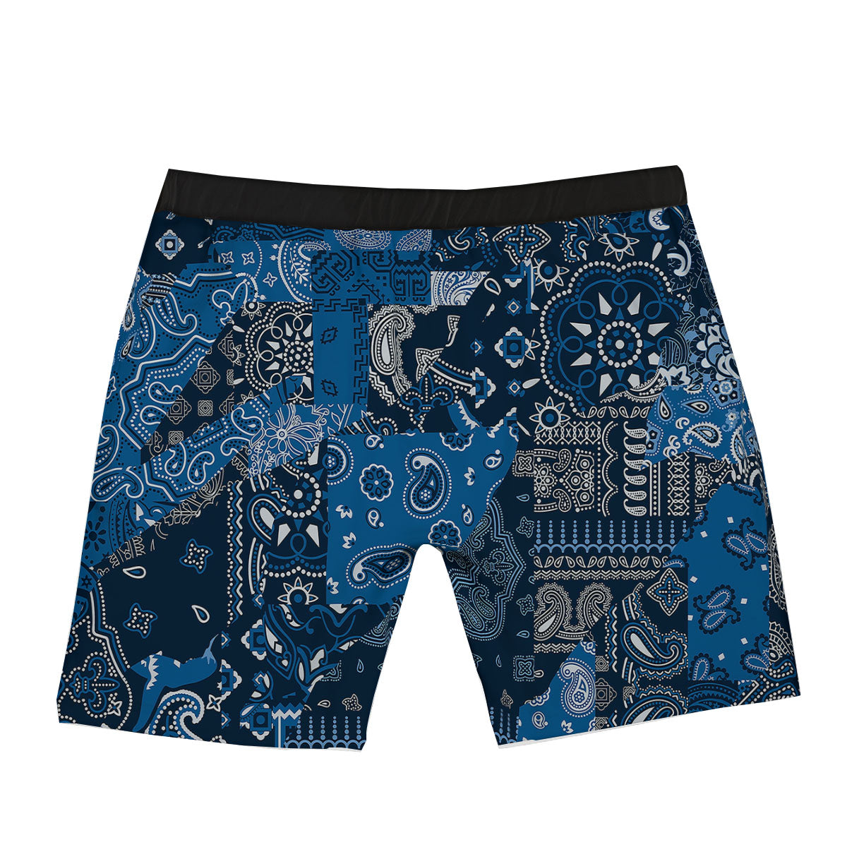 Bandana Blue Paisley Print Pattern Boxer Briefs-grizzshop