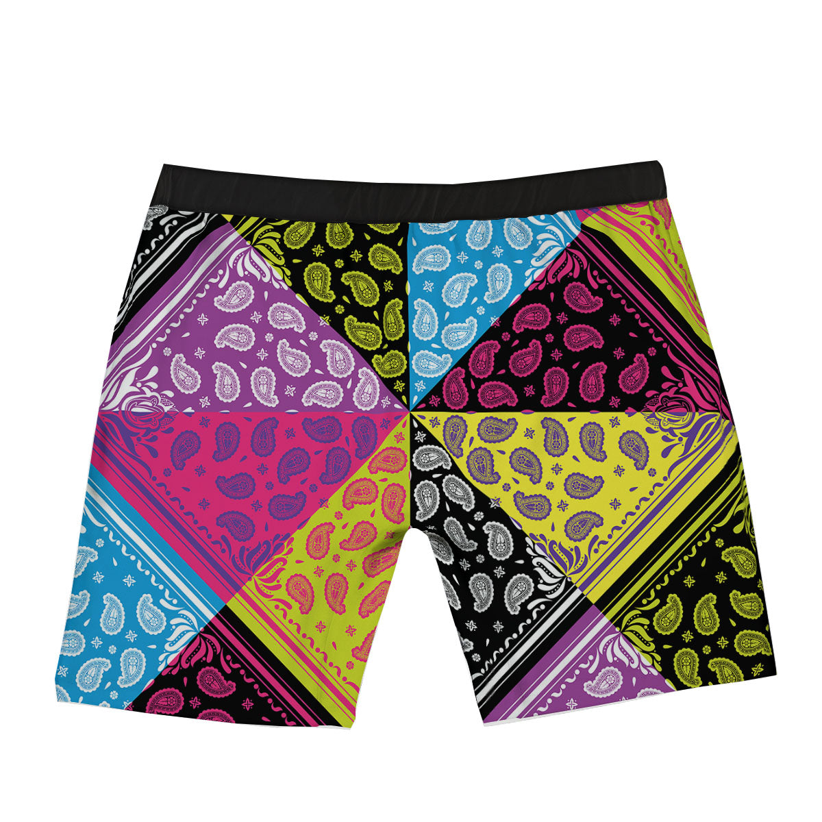 Bandana Paisley Colorful Square Print Boxer Briefs-grizzshop