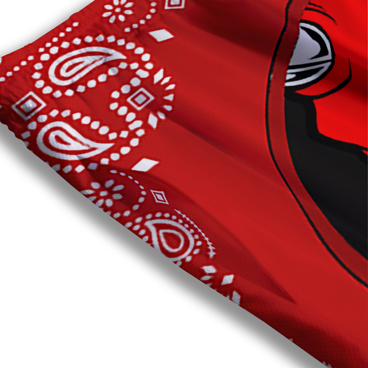 Cancer Sign Black And Gold Print Mesh Shorts