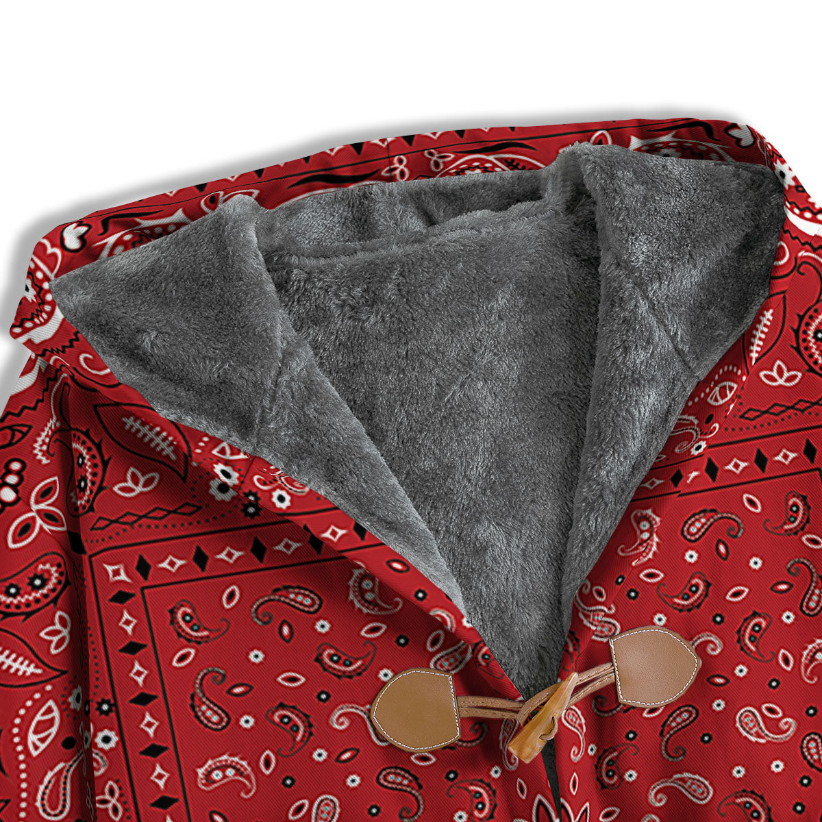Bandana Red Paisley Print Pattern Men's Windbreaker Jacket-grizzshop