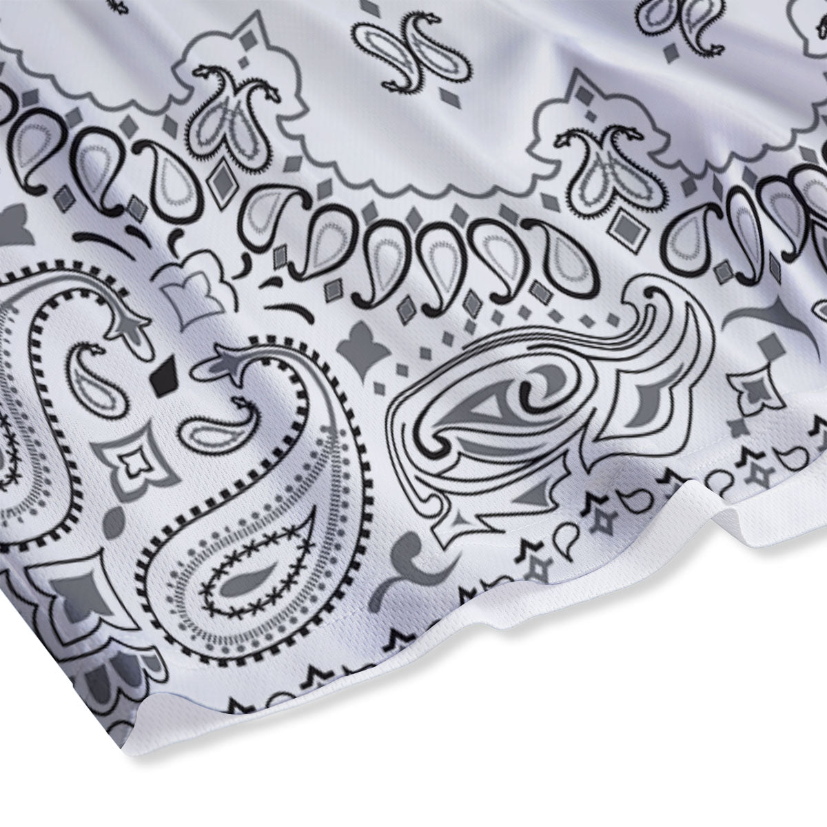 Cabbage Green Print Mesh Shorts