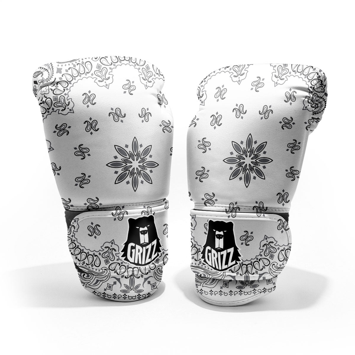 Bandana White And Black Print Pro Boxing Glove