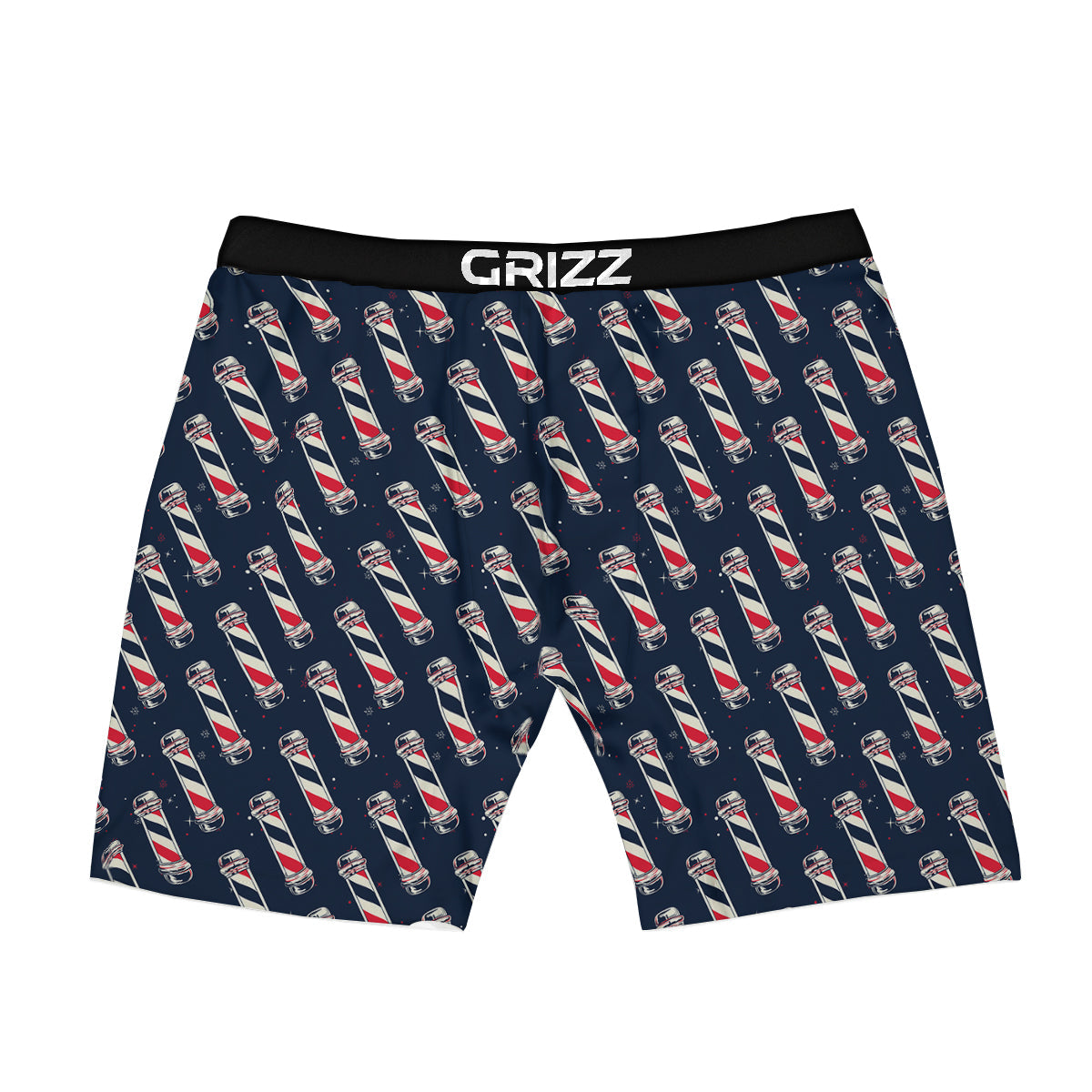 Barber Pole Print Pattern Boxer Briefs-grizzshop