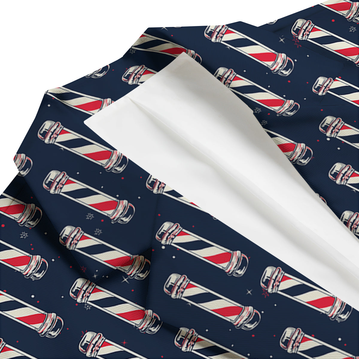 Barber Pole Print Pattern Men's Blazer-grizzshop