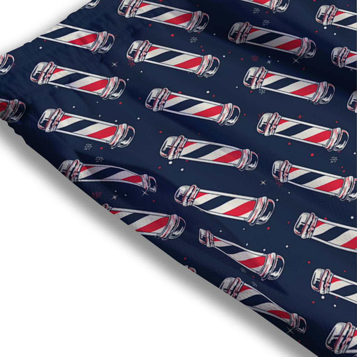 Barber Pole Print Pattern Mesh Shorts-grizzshop