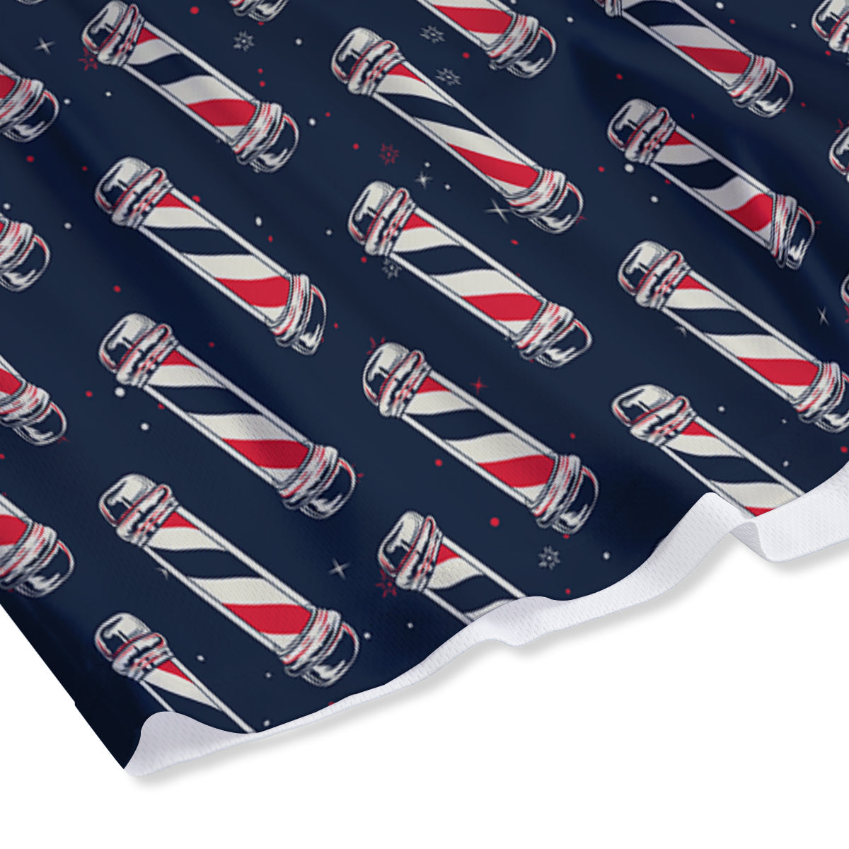 Barber Pole Print Pattern Mesh Shorts-grizzshop