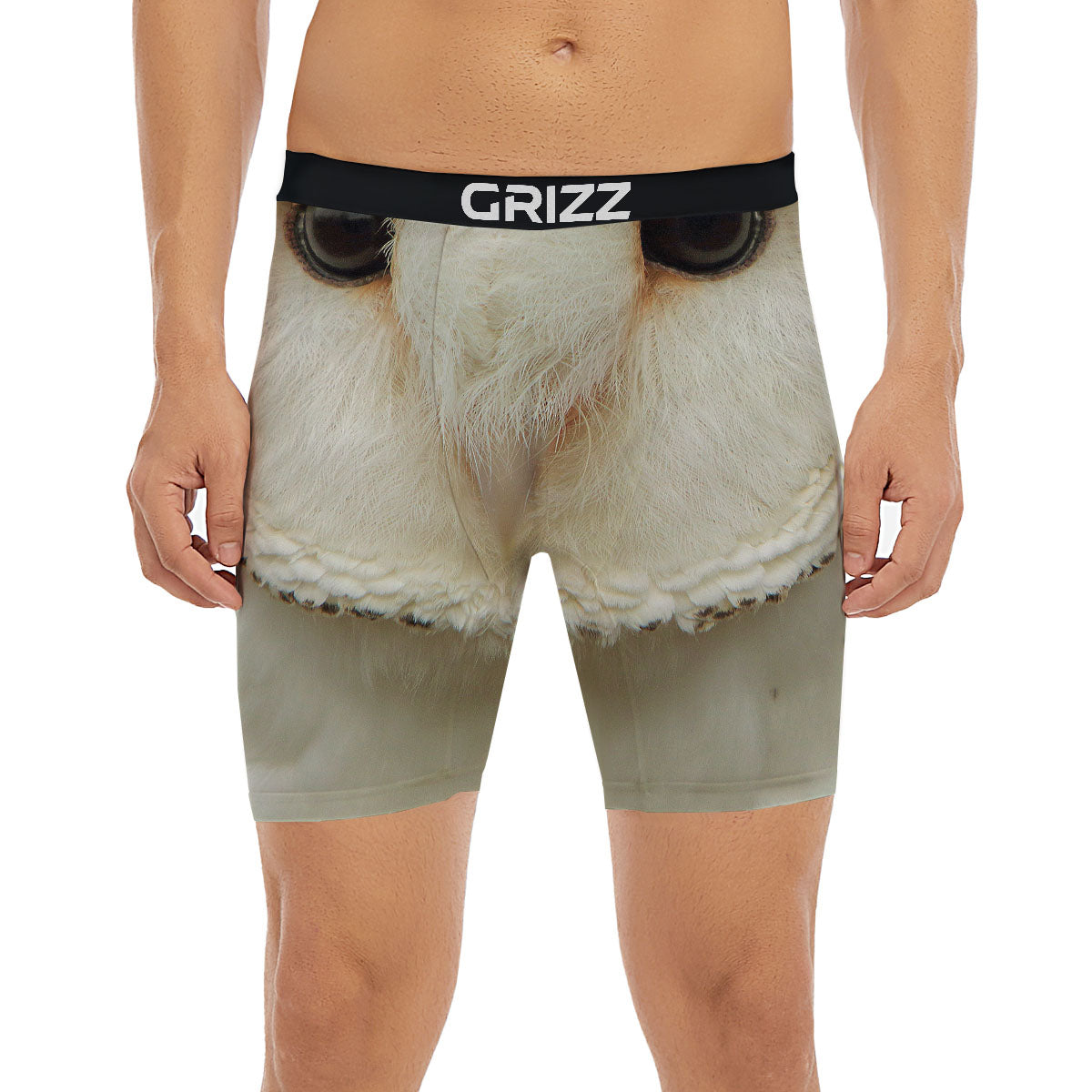 Barn Owl Print Boxer Briefs-grizzshop