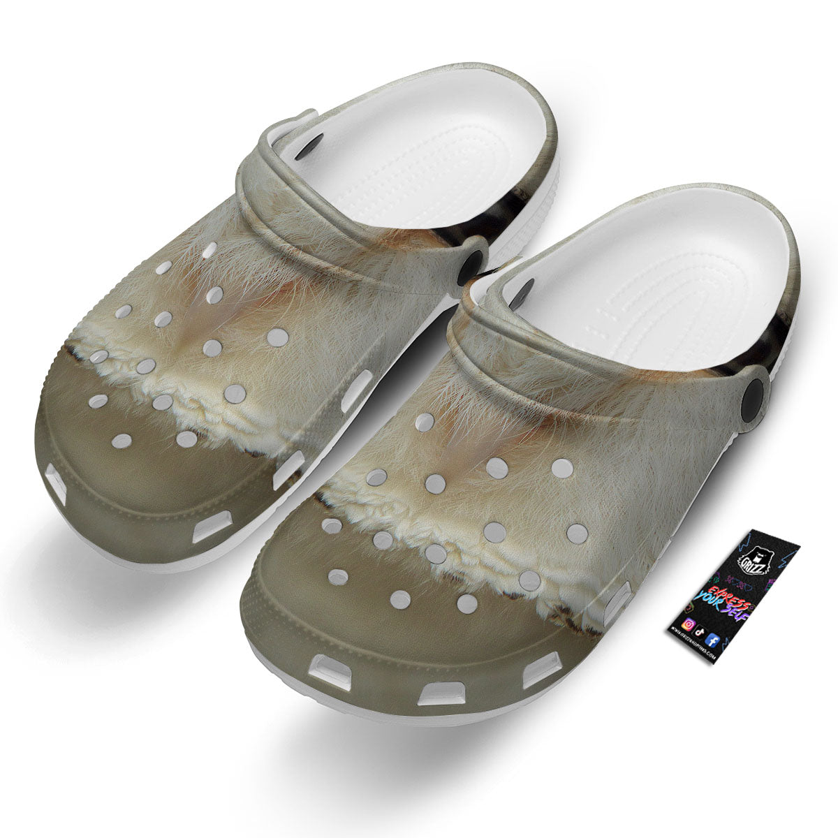 Barn Owl Print Clog-grizzshop
