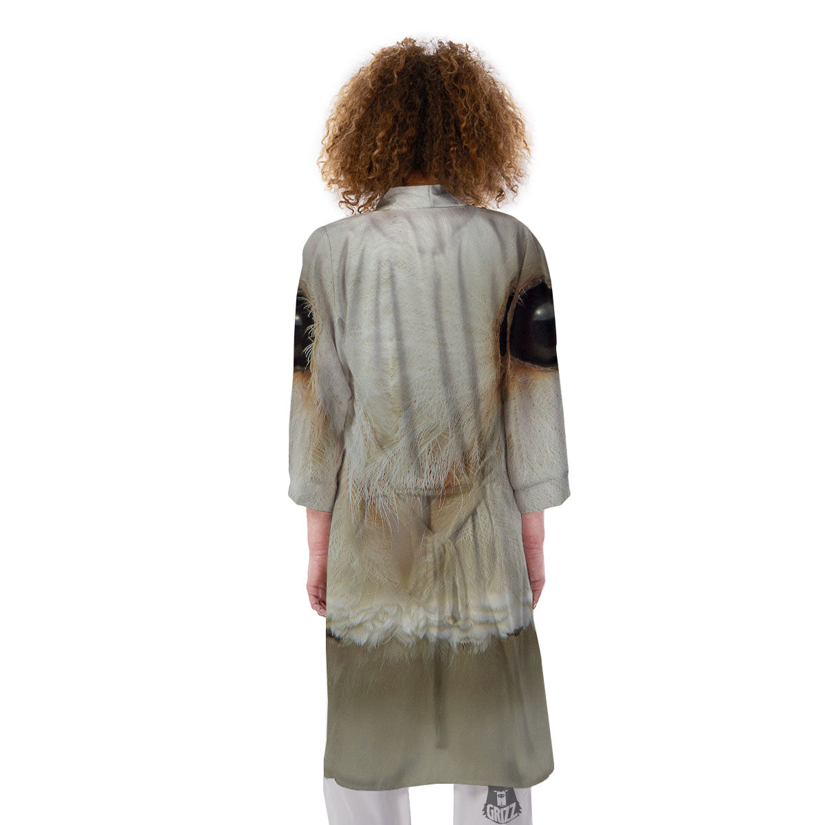 Barn Owl Print Kimono-grizzshop