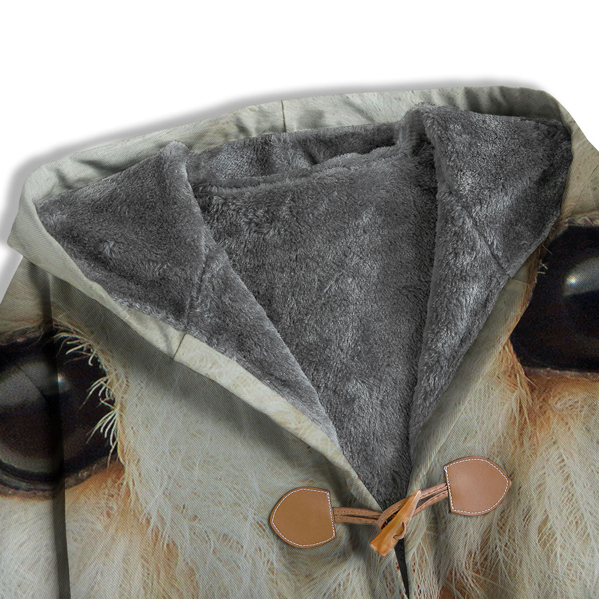 Barn Owl Print Men's Windbreaker Jacket-grizzshop