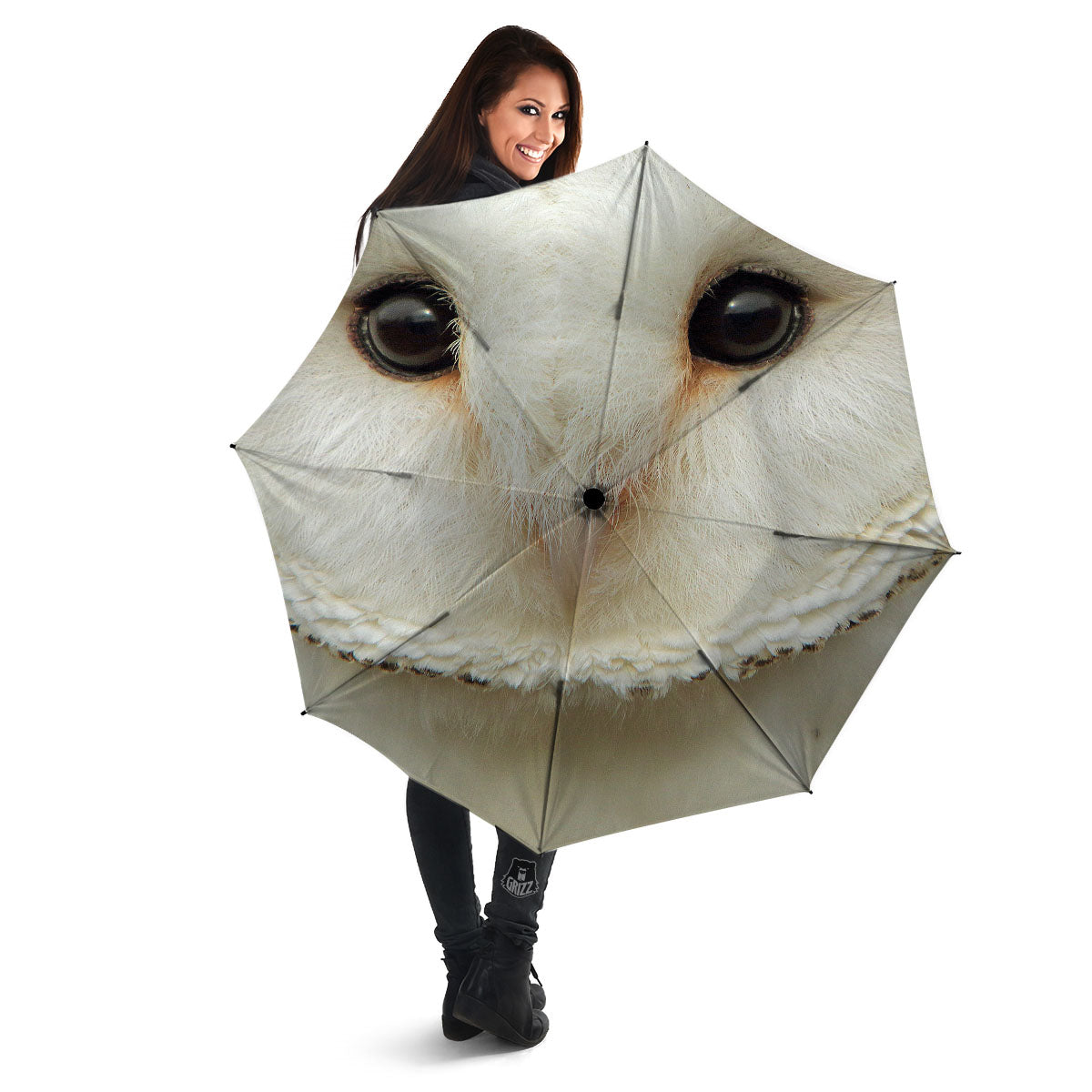 Barn Owl Print Umbrella-grizzshop