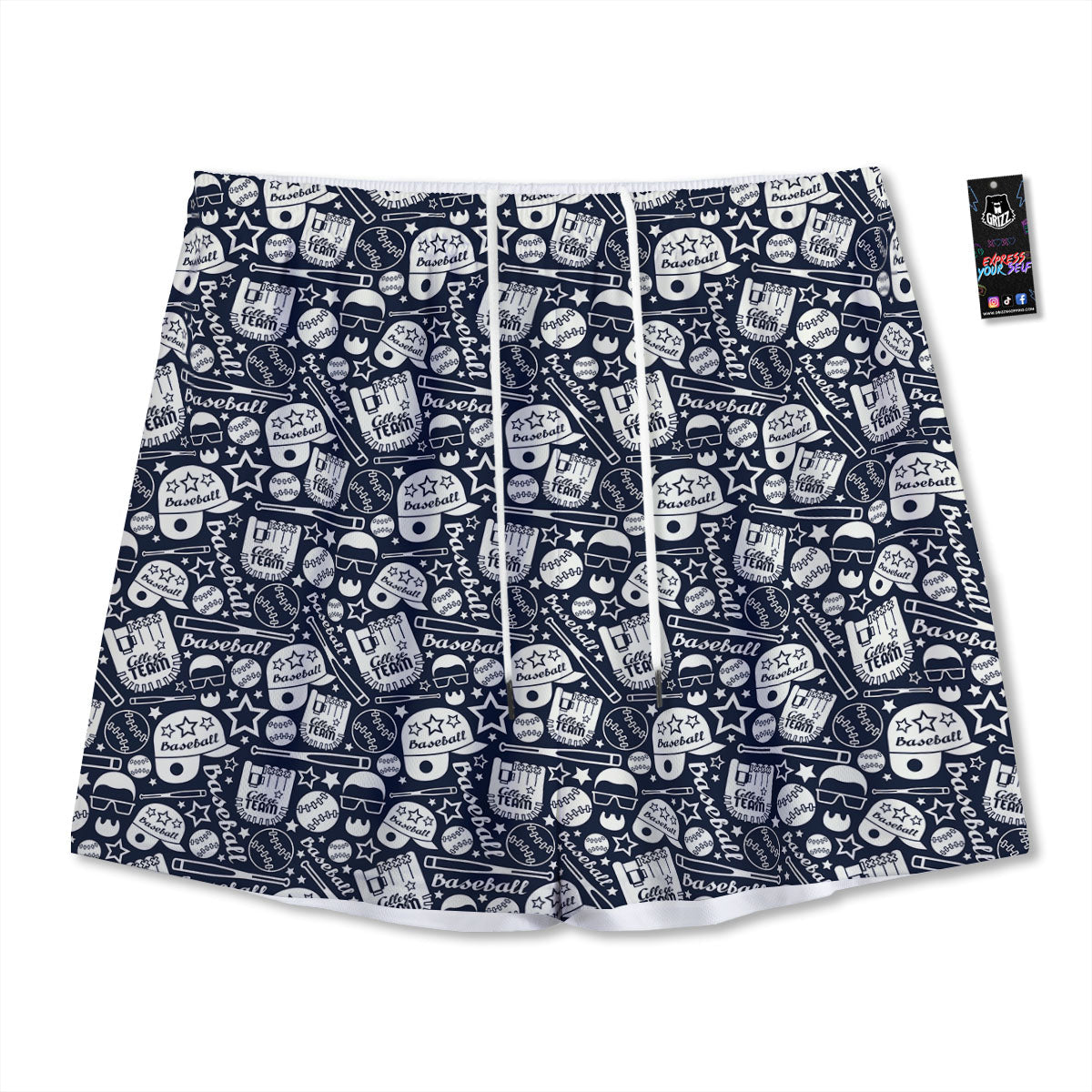 Cactus Cute Cartoon Print Pattern Mesh Shorts
