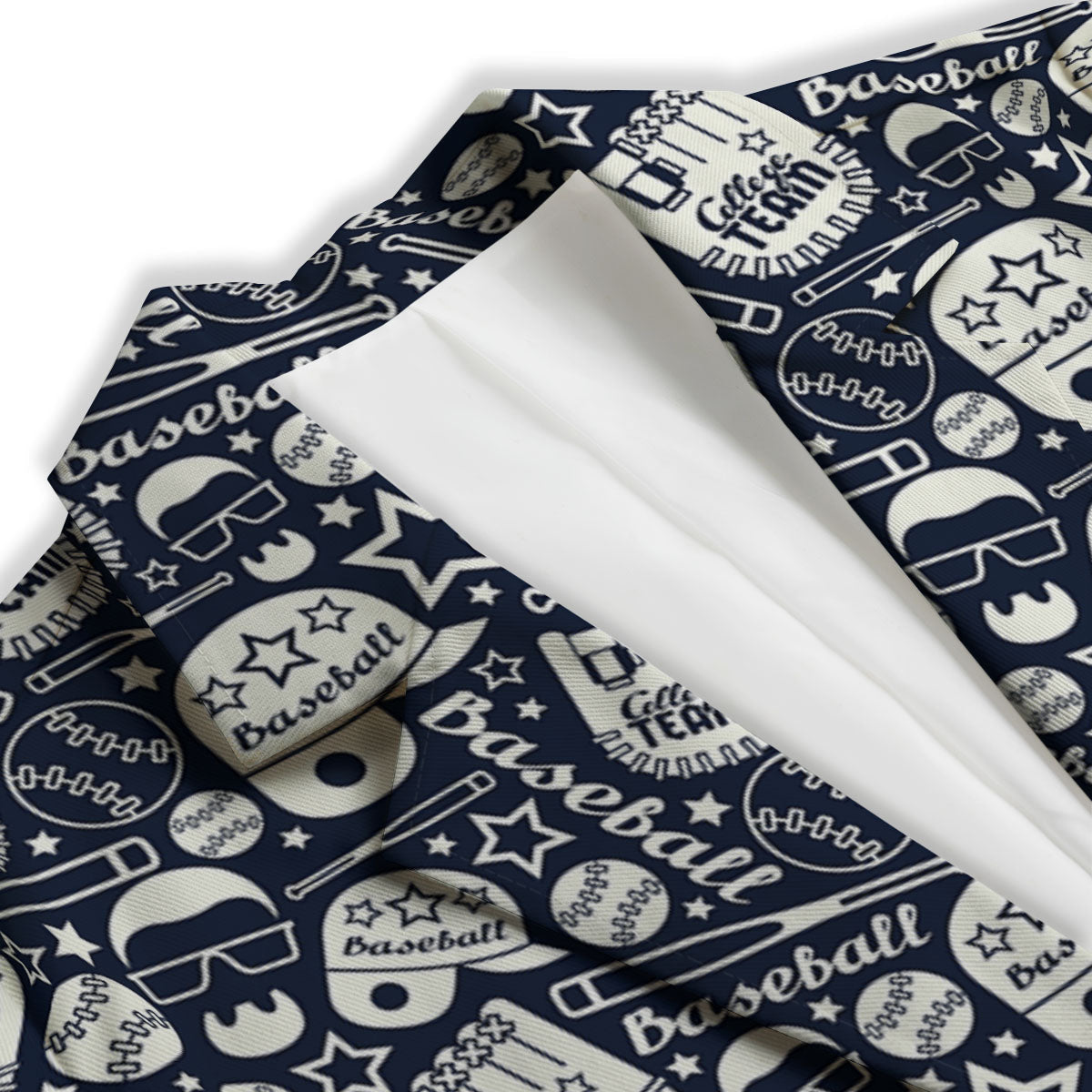 Baseball Black Print Pattern Women's Blazer-grizzshop