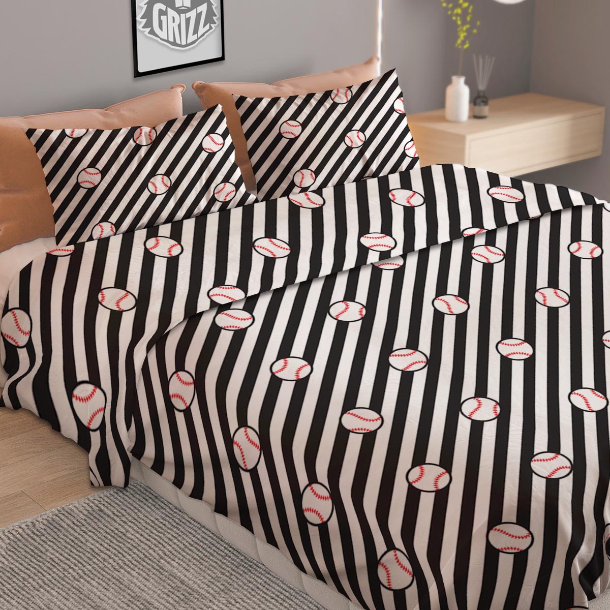 Banana Leaves Teal Print Pattern Duvet Cover Bedding Set