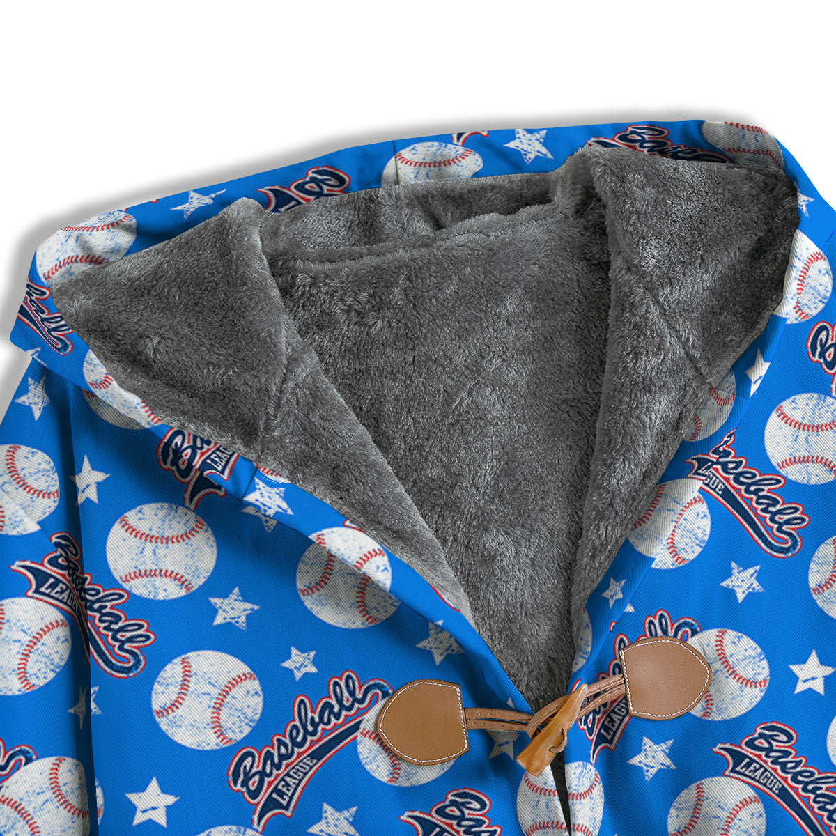Baseball Blue Print Pattern Men's Windbreaker Jacket-grizzshop