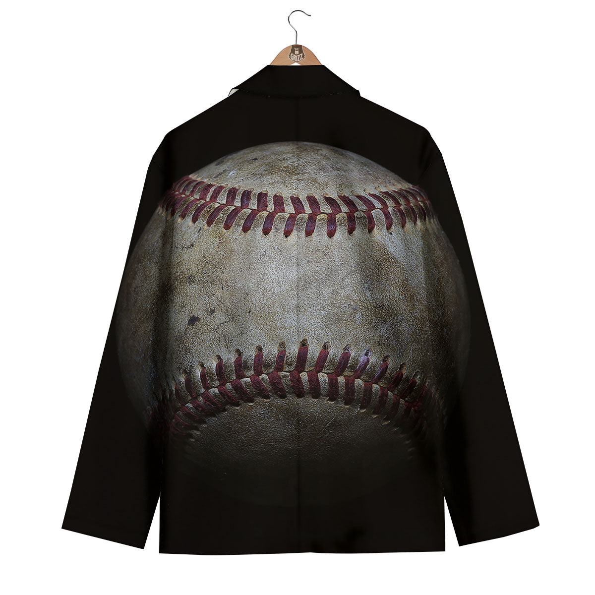 Baseballs Grunge Print Men's Blazer-grizzshop