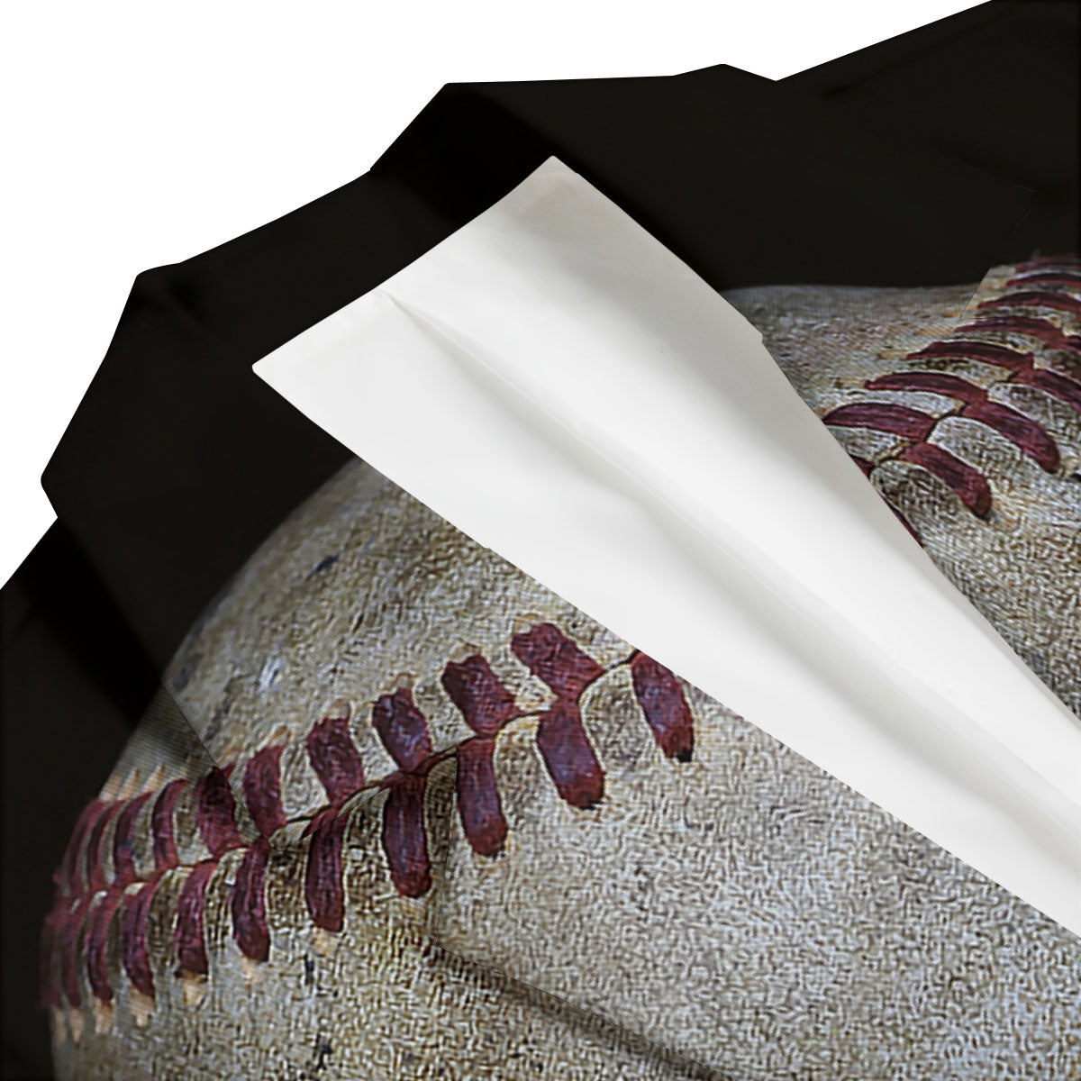 Baseballs Grunge Print Men's Blazer-grizzshop