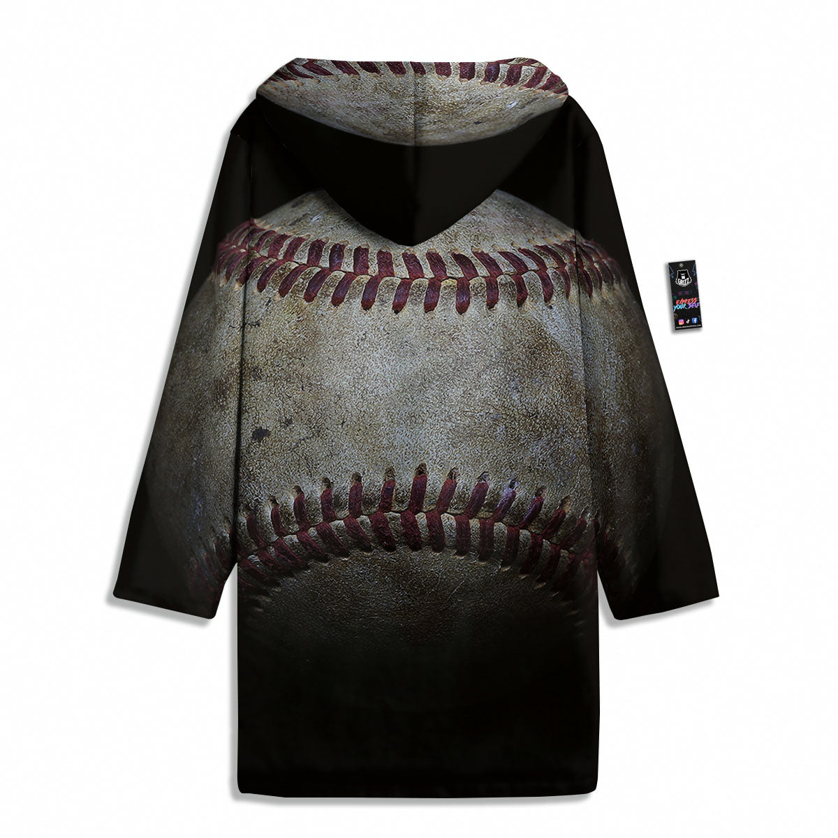 Baseballs Grunge Print Men's Windbreaker Jacket-grizzshop