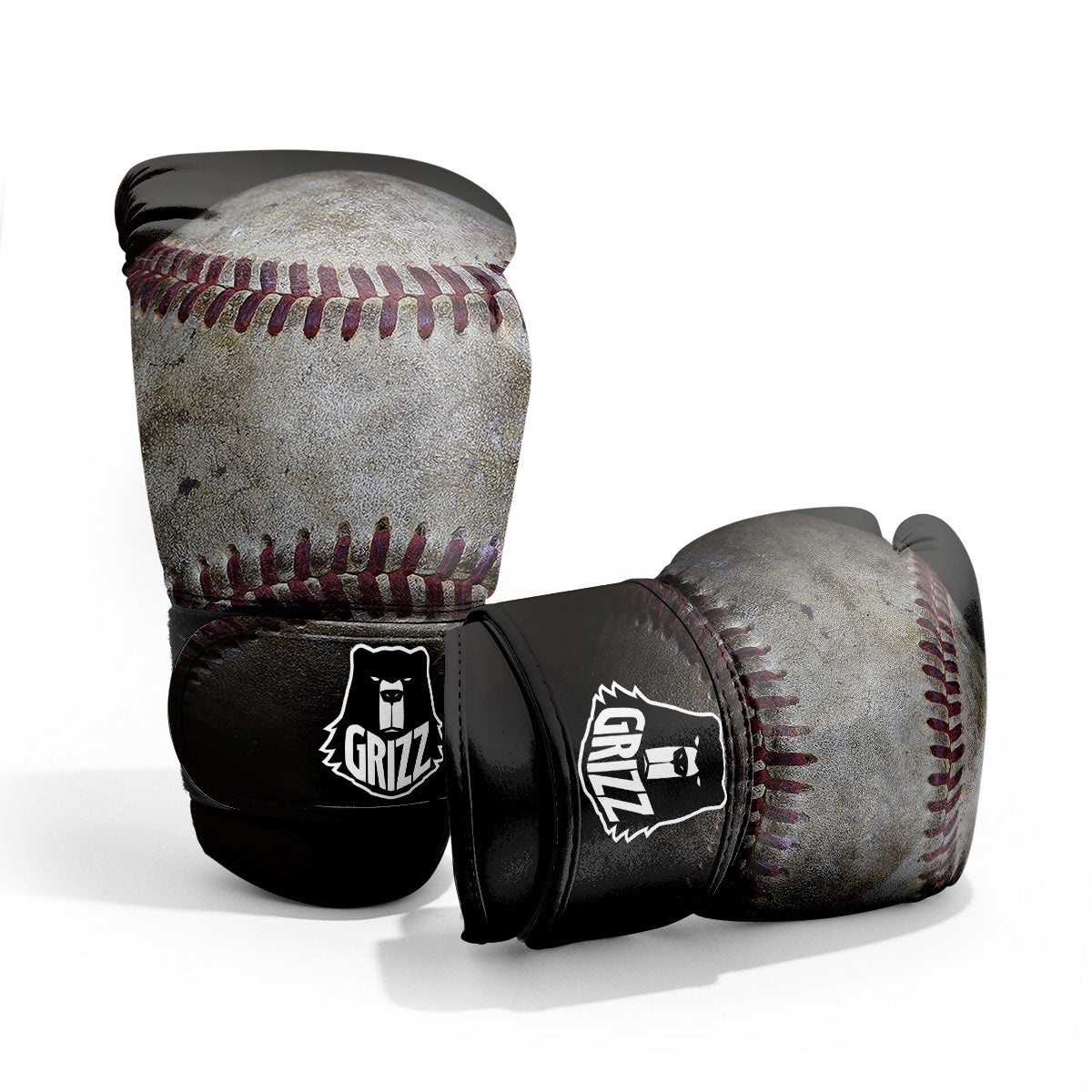 Baseballs Grunge Print Pro Boxing Glove