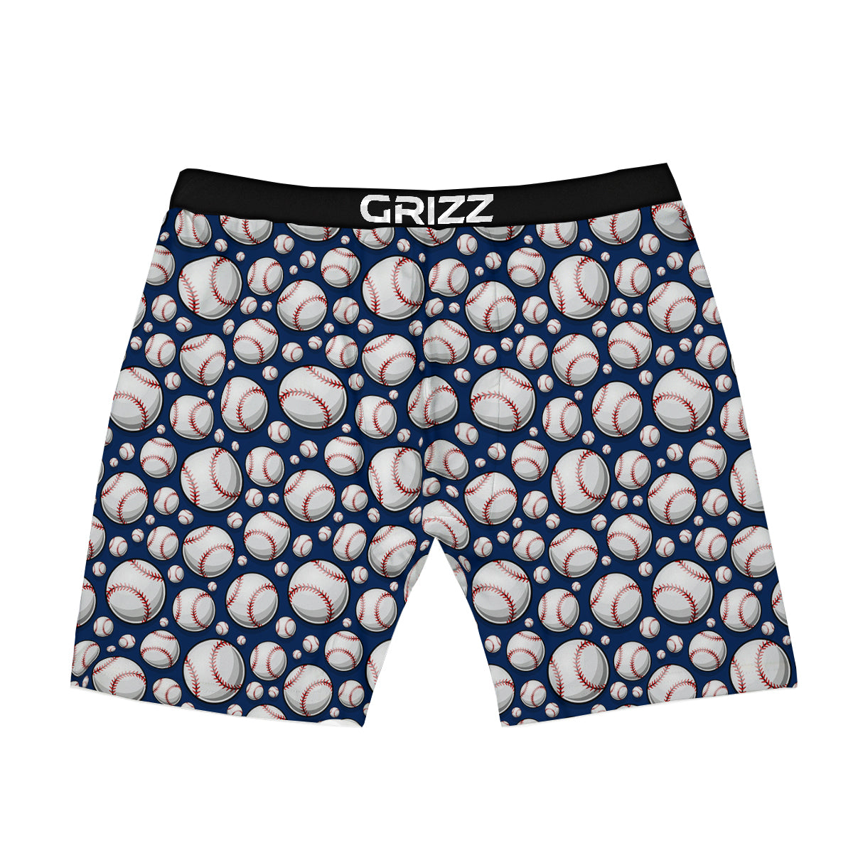 Baseballs Print Pattern Boxer Briefs-grizzshop
