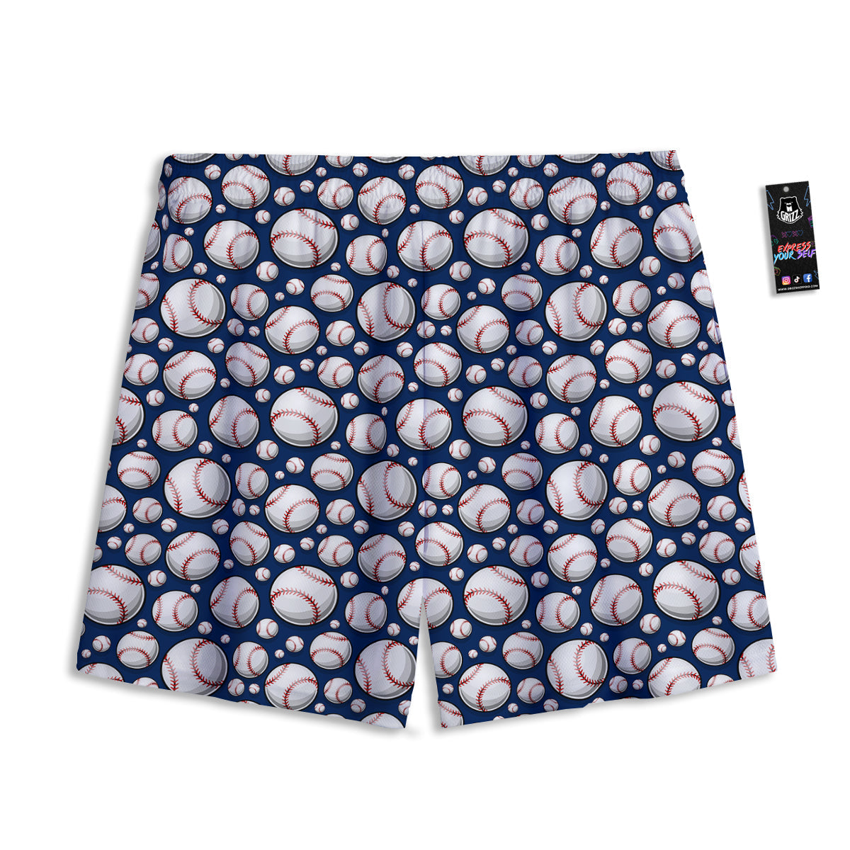 Calavera Cat Day Of The Dead Print Pattern Mesh Shorts