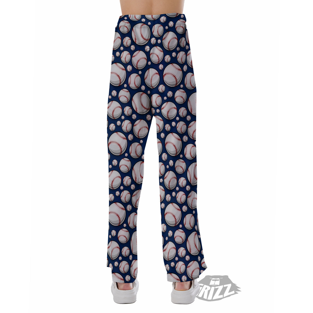 Baseballs Print Pattern Pajama Pants-grizzshop